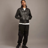 JE LAMB LEATHER DOUBLE RIDERS 24