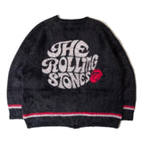 B-TRS SHAGGY KNIT JQ CARDIGAN