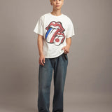 B-TRS PARIS/JPN PRINT&LINESTONE SS TEE