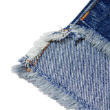 JE-FRINGE DENIM PANTS