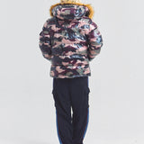 GA SHINY FUR PUFF-JACKET