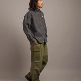 B-TRS PRINT DENIM SHIRTS