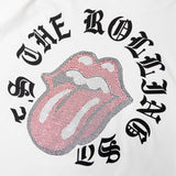 【The Rolling Stones×JACKROSE】 シルケット天竺・リップス&タン・ラインストーンSSTEE
