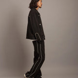 GA SUEDE-TRACK PANTS