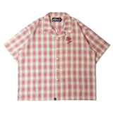 【The Rolling Stones×JACKROSE】 ヴィンテージ加工･チェックSSシャツ(短丈)