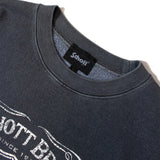 SCHOTT-SQUARE LOGO CREW SWEAT
