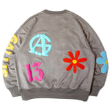GA SUEDE POP-MOTIF CREW