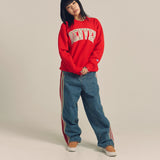 CH-REVERSE WEAVE CREW NECK SWEAT
