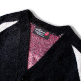B-TRS SHAGGY KNIT JQ CARDIGAN