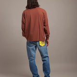 SCHOTT-COLOR FLOCKY BULLDOG LS　TEE