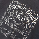 SCHOTT-SQUARE LOGO CREW SWEAT