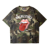 【The Rolling Stones×JACKROSE】 切替･ラインストーン･SSTEE