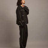 GA SUEDE-TRACK PANTS