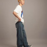 B-TRS PARIS/JPN PRINT&LINESTONE SS TEE