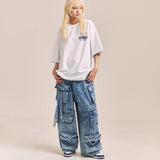 GA DENIM PARACHUTE CARGO PANTS