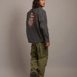 B-TRS PRINT DENIM SHIRTS