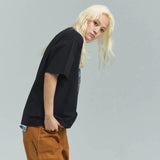 JE STUDS PRINT SS TEE