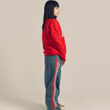 CH-REVERSE WEAVE CREW NECK SWEAT