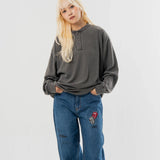 SEABEES/シービーズ TCワッフル ヘンリーネック・LSTEE