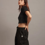 GA HEART ﾘﾌﾞｼｮｰﾄ丈ZIP UP TEE