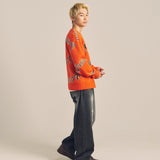 GA JQ-FLOWER＆LOGO KNIT