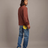 SCHOTT-COLOR FLOCKY BULLDOG LS　TEE