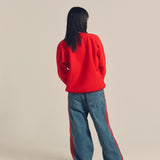 CH-REVERSE WEAVE CREW NECK SWEAT