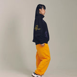 GA 裏毛-COLORFULL刺繍HALF-ZIP