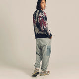 JE スプラッシュジャガードクルーニット