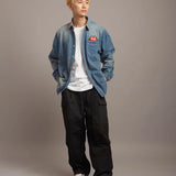 B-TRS PRINT DENIM SHIRTS