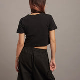 GA HEART ﾘﾌﾞｼｮｰﾄ丈ZIP UP TEE