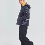 GA SHINY FUR PUFF-JACKET