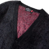 B-TRS SHAGGY KNIT JQ CARDIGAN