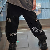 【GALFY×GALLIS ADDICTION】闇落ちピアススウェットパンツ