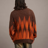 JE DIA/ARGYLE JQ SHAGGY KNIT CARDIGAN