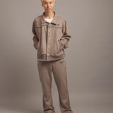 GA SUEDE-TRACK PANTS