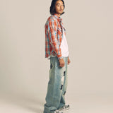 JE HEAVY FLANNEL CHECK WORK SHIRTS