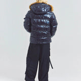 GA SHINY FUR PUFF-JACKET