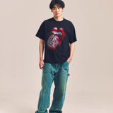 B-TRS-Lips&Tongue ラインストーン-SSTEE