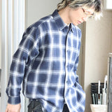 CIAO/チャオ オンブレチェック ダッドシャツ LS
