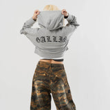 GA Cross 刺繍-Print Hoodie