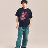 B-TRS-Lips&Tongue ラインストーン-SSTEE
