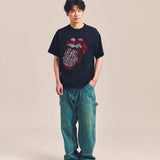 B-TRS-Lips&Tongue ラインストーン-SSTEE