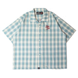 【The Rolling Stones×JACKROSE】 ヴィンテージ加工･チェックSSシャツ(短丈)