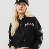 GA Cross 刺繍-Print Hoodie