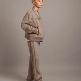 GA SUEDE-TRACK PANTS