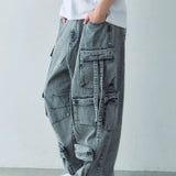 GA DENIM PARACHUTE CARGO PANTS