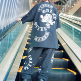 【GALFY×GALLIS ADDICTION】闇落ちピアススウェットパンツ