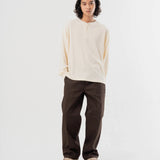 SEABEES/シービーズ TCワッフル ヘンリーネック・LSTEE