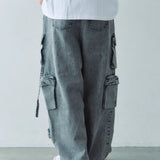 GA DENIM PARACHUTE CARGO PANTS